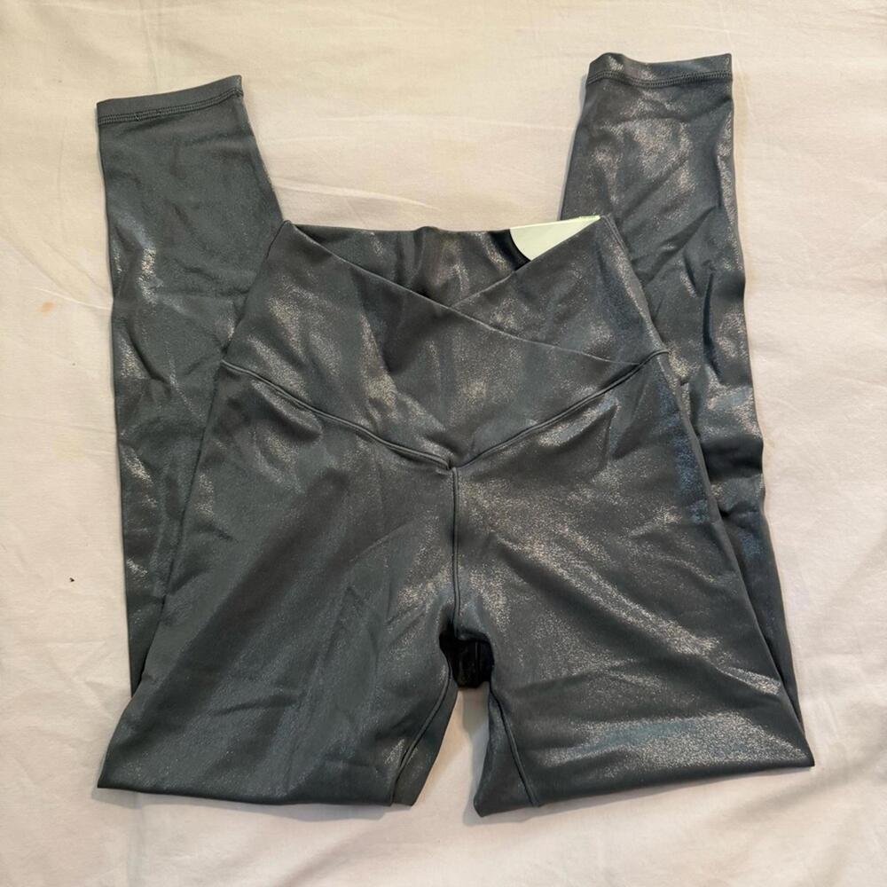 Aerie Shimmer Gray Full Length Leggings